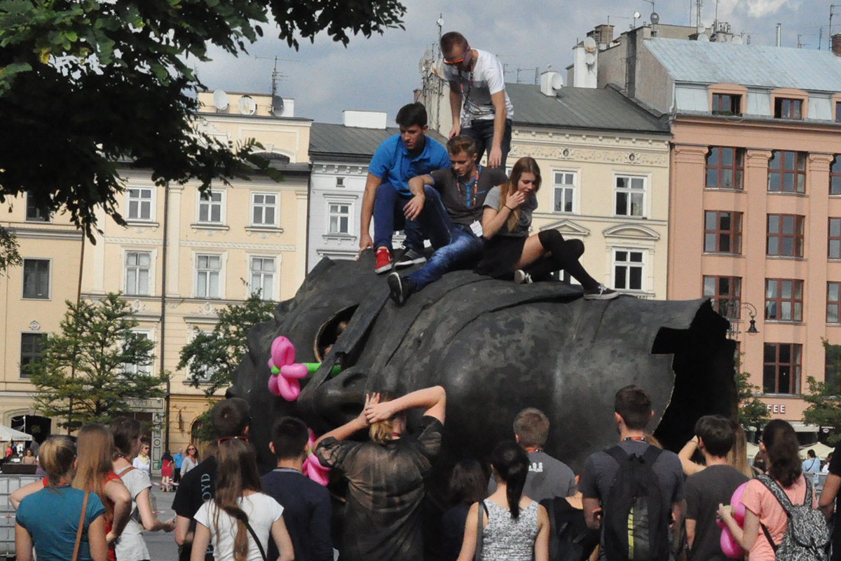 Krakau Marktplatz Kunst